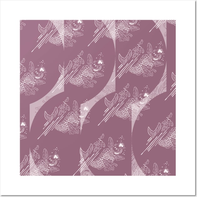 Koi Fish Pond Wall Art by VeRaWoNg